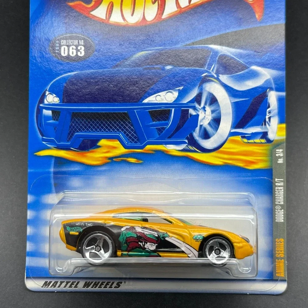 Hot Wheels Anime Series Dodge‎ Charger R/T Muscle Car Yellow Graphics 1/64 #063